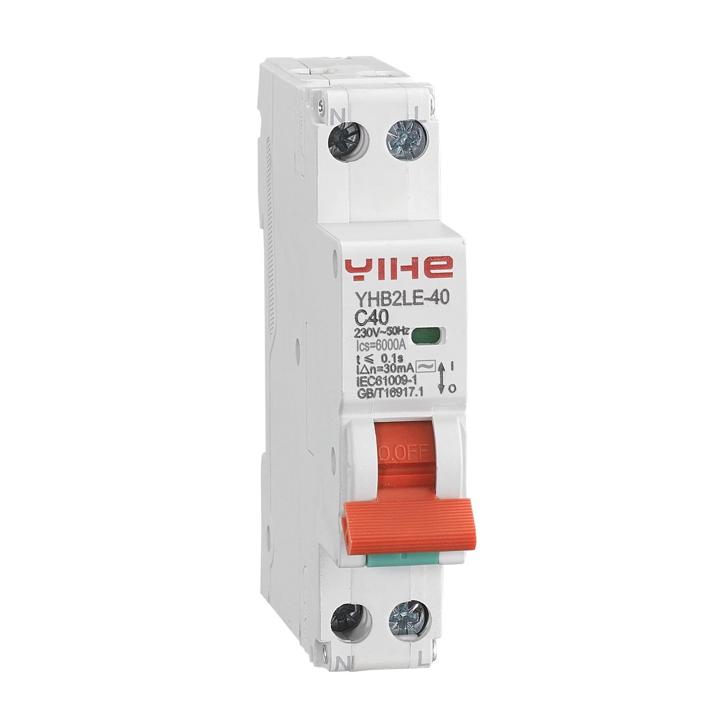 YHB2LE-40 DPN Residual Current Operated Circuit Breaker